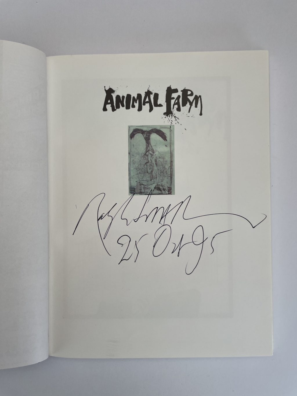 george orwell ralph steadman animal farm signed 2