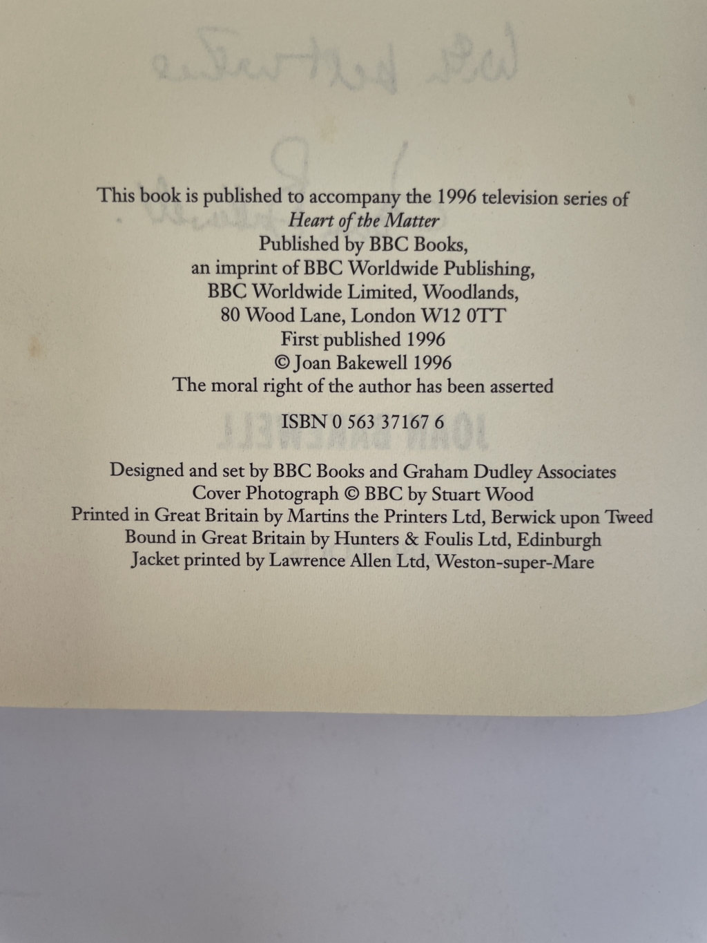 joan bakewell the heart of the matter signed first3