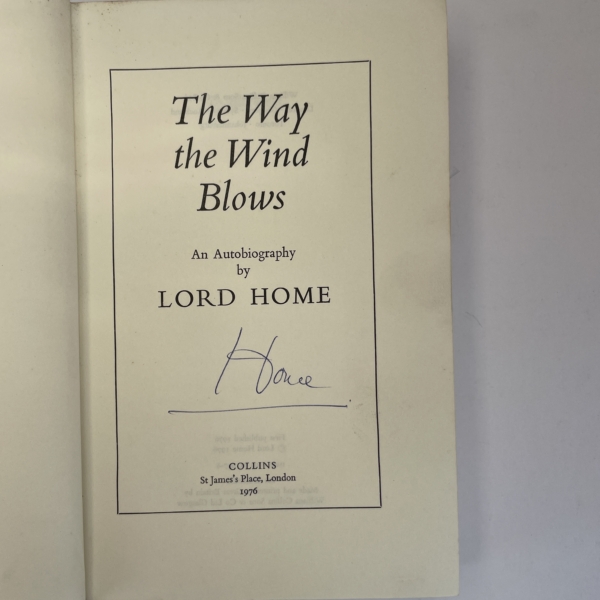 lord home the way the wind blows signed first 2
