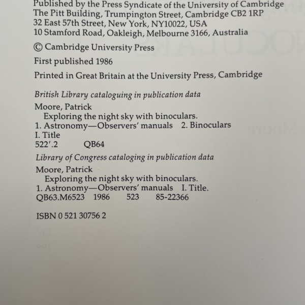 patrick moore exploring the night sky with signed letter first2