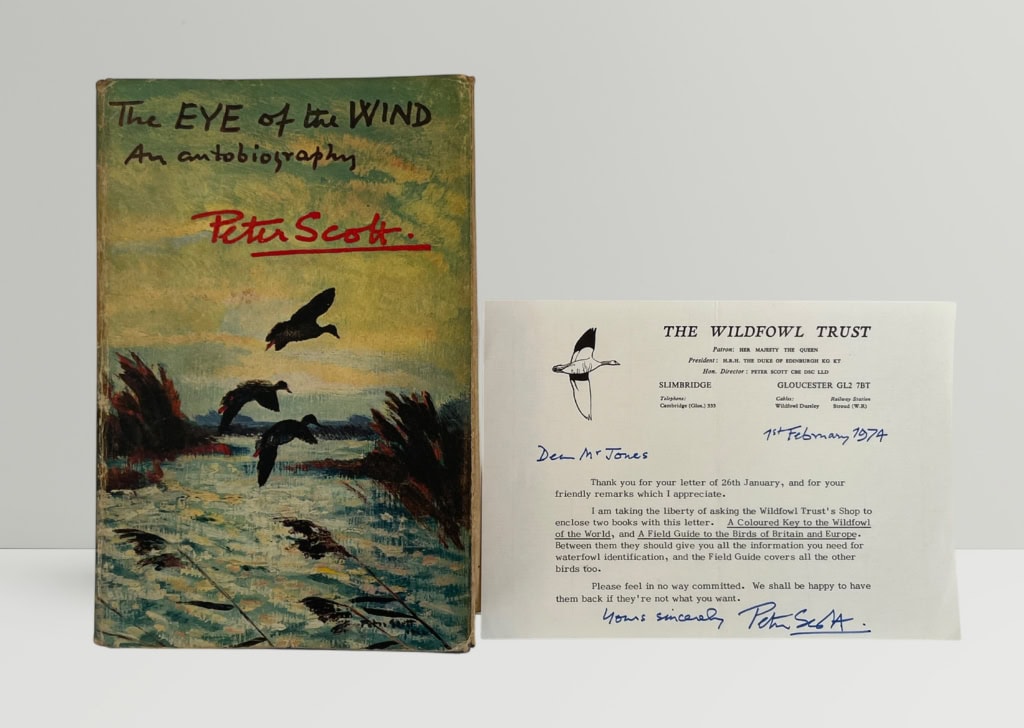 peter scott the eye of the wind signed first with letter 1