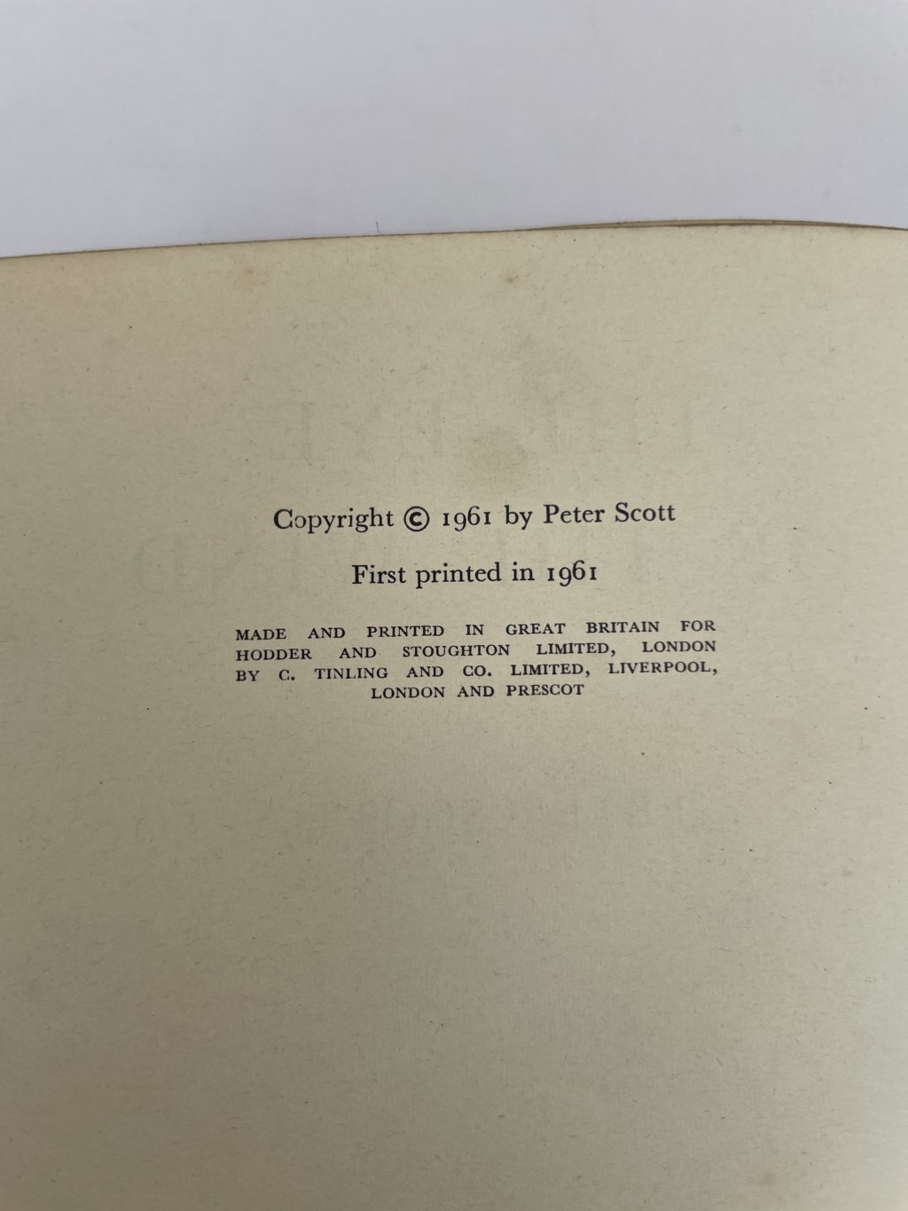 peter scott the eye of the wind signed first with letter 3