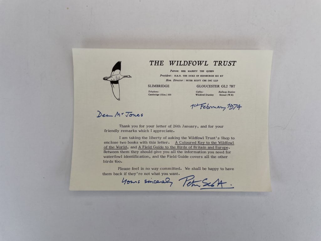peter scott the eye of the wind signed first with letter 6
