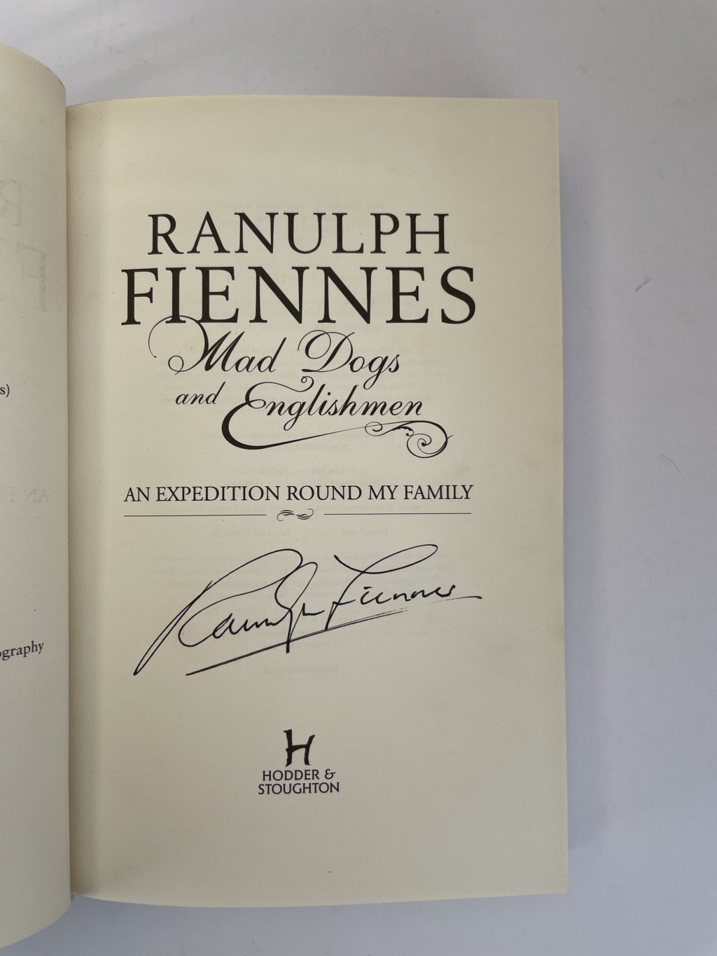 ranulph fiennes mad dogs and englishmen signed first2