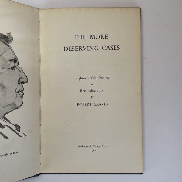robert graves the more deserving cases signed first2