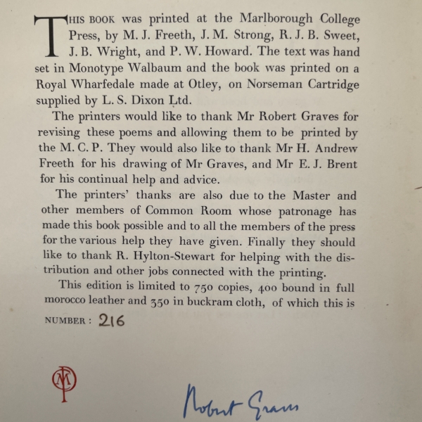 robert graves the more deserving cases signed first3