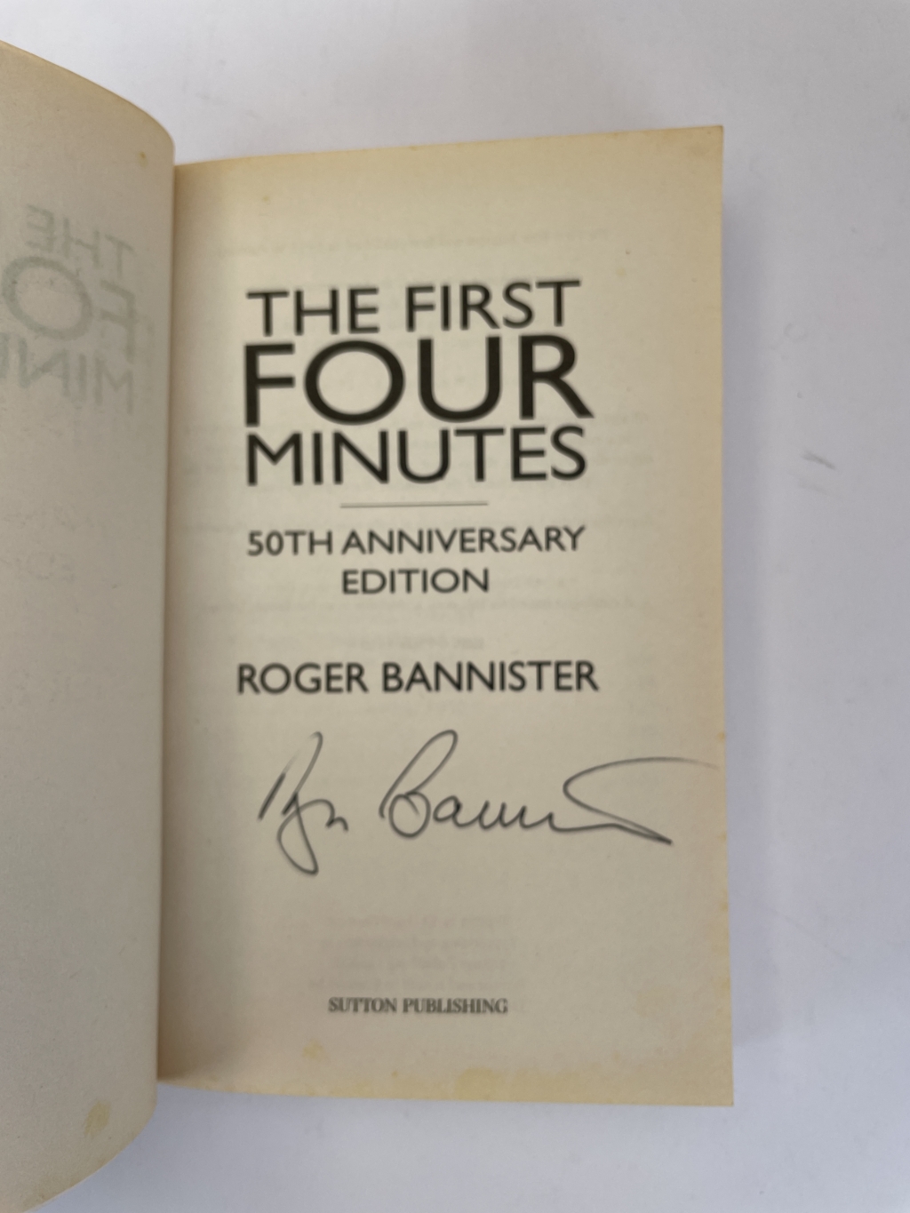 roger bannister the first 4 minutes signed paperback2