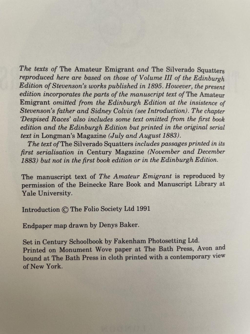 the ameteur emigrant folio2