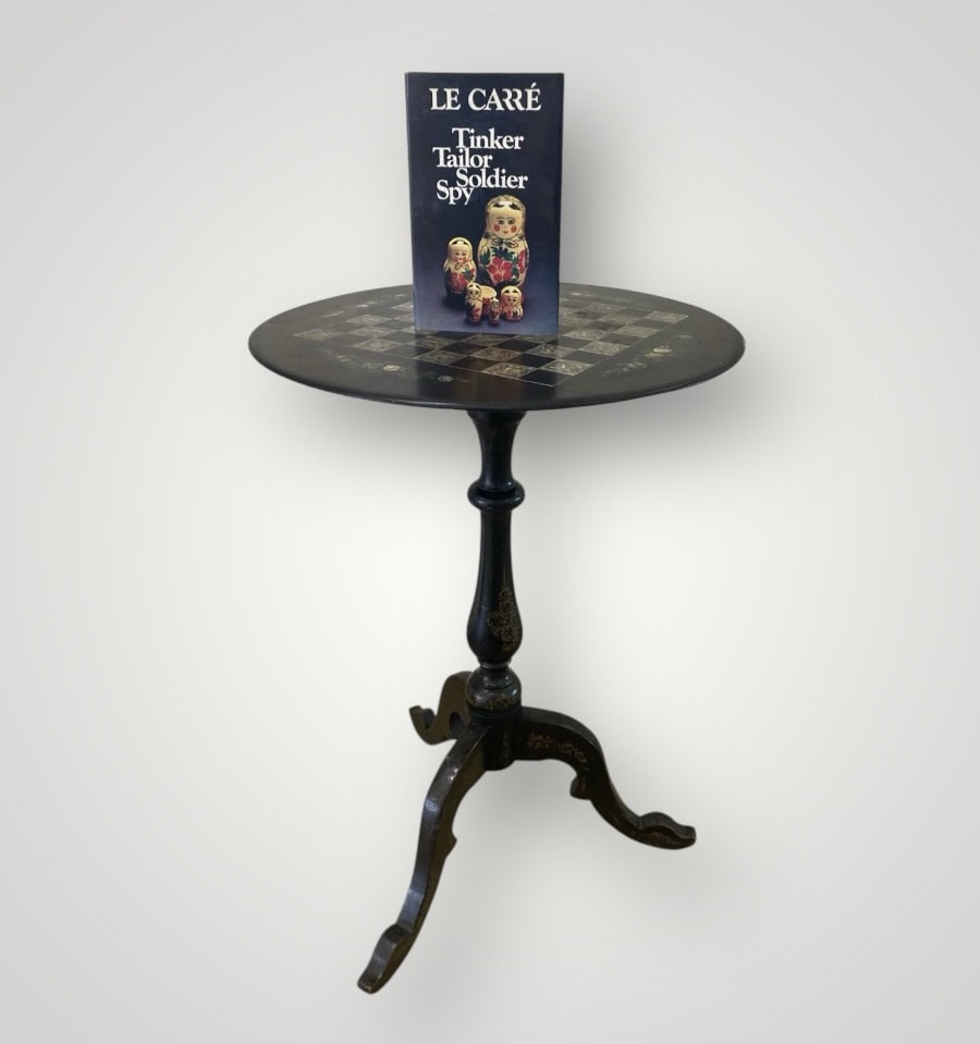 John Le Carre - Chess Table - TInker Tailor - SIGNED