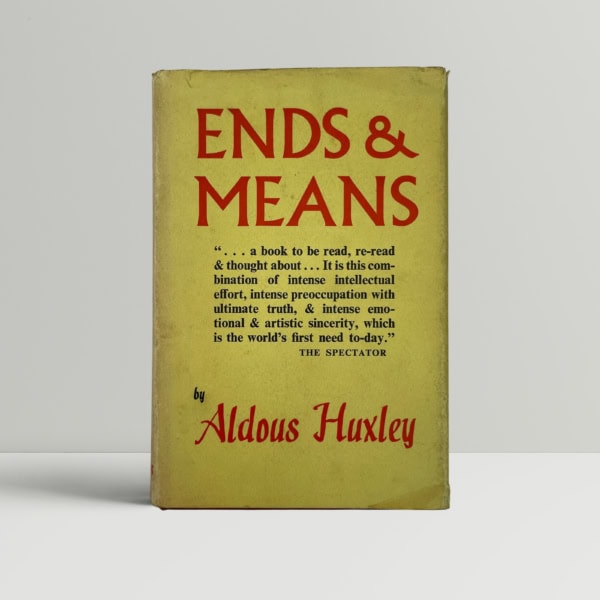 aldous huxley ends and means first ed1
