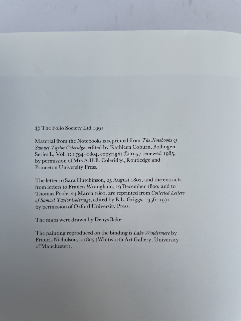 coleridge among the lakes and mountians folio2