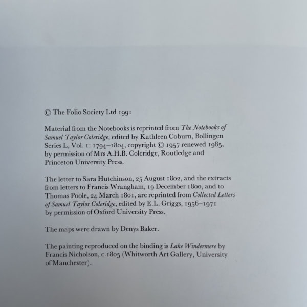 coleridge among the lakes and mountians folio2