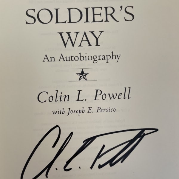 colin powell a soldiers way signed first 2