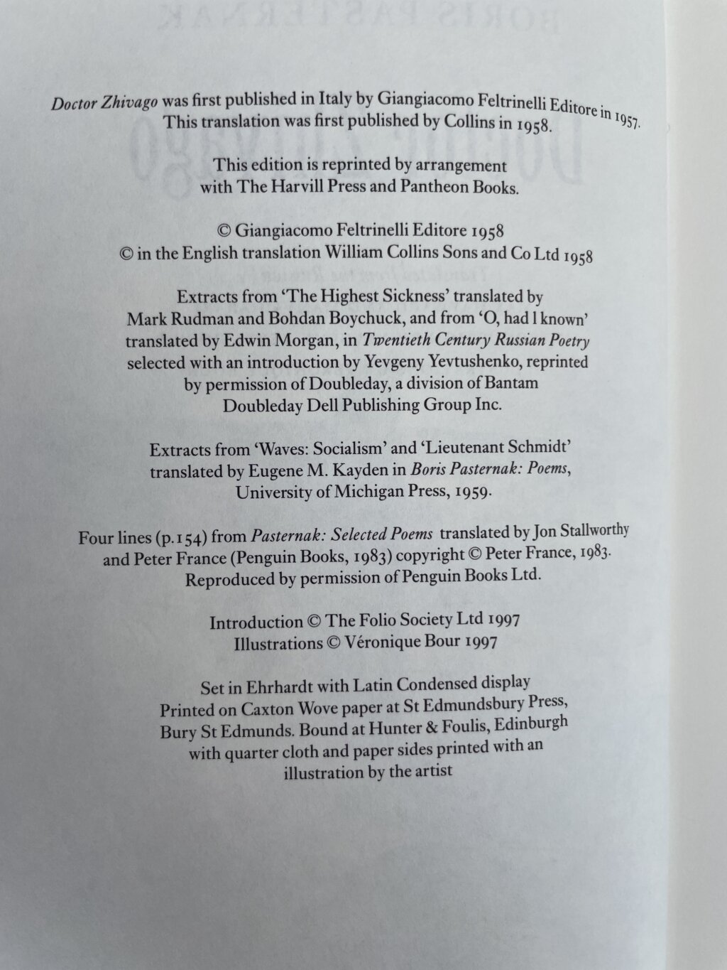 doctor zhivago folio2