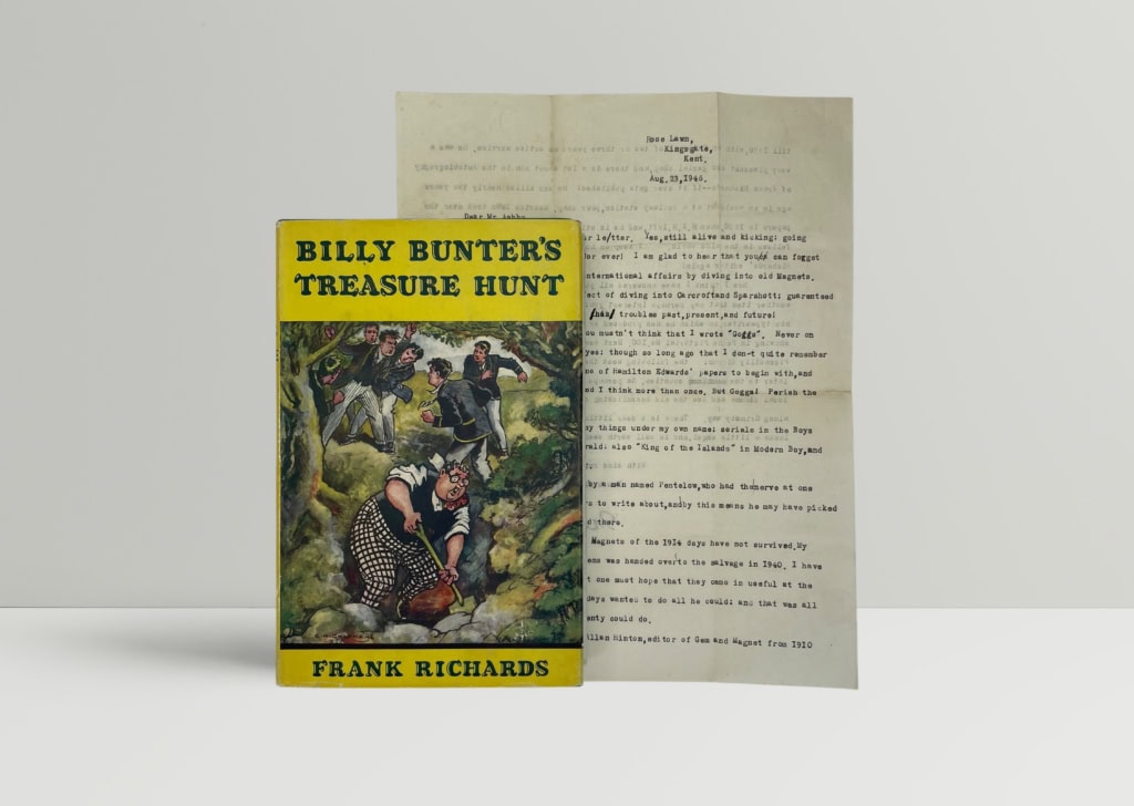 frank richards billy bunters treasure hunt first with letters 1