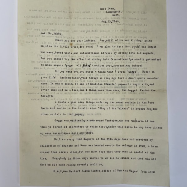 frank richards billy bunters treasure hunt first with letters 5