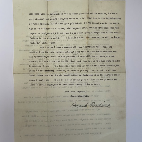 frank richards billy bunters treasure hunt first with letters 6