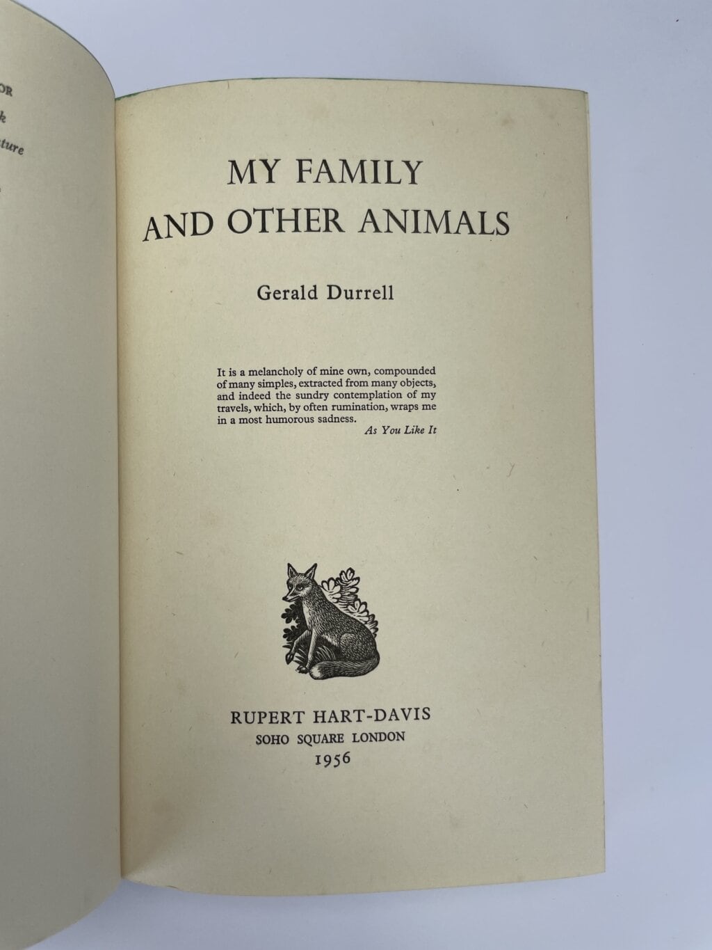 gerald durrell my family and other animals first ed2