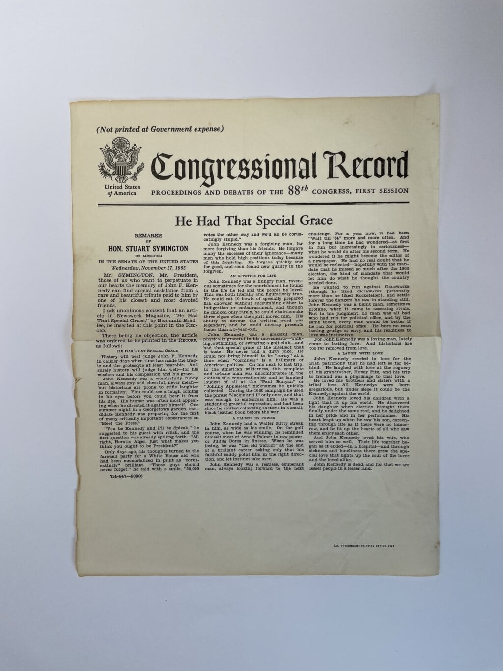 jfk the stratergy of peace signed first ed6