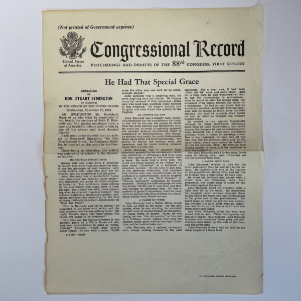 jfk the stratergy of peace signed first ed6