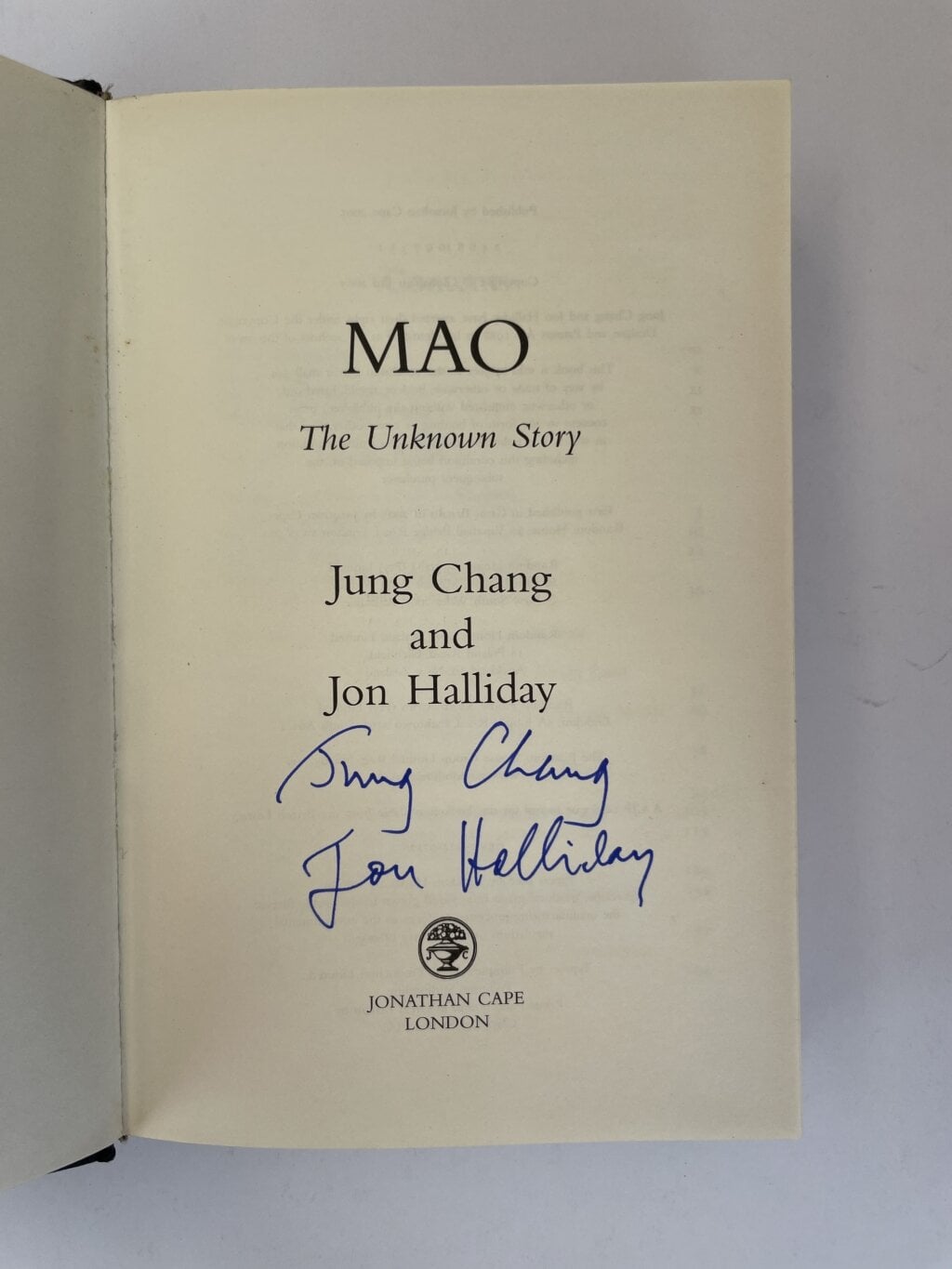 jung chang mao double signed first2