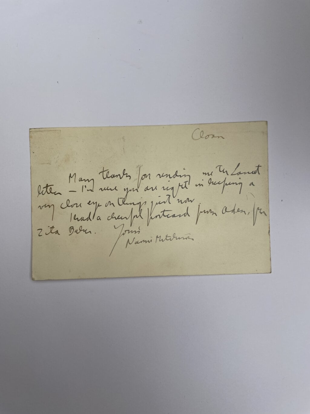 naomi mitchison first with letter 2