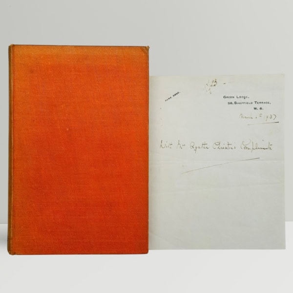 Agatha Christie - Cards On The Table - First Edition - With SIGNED compliments