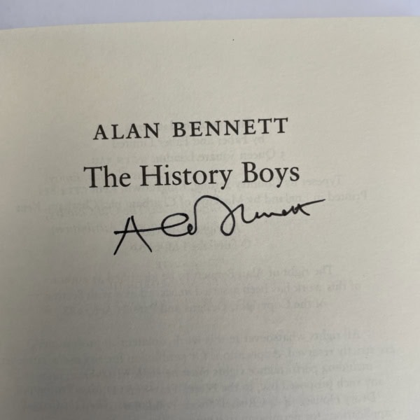 alan bennett the history boys signed first2