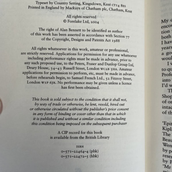 alan bennett the history boys signed first3