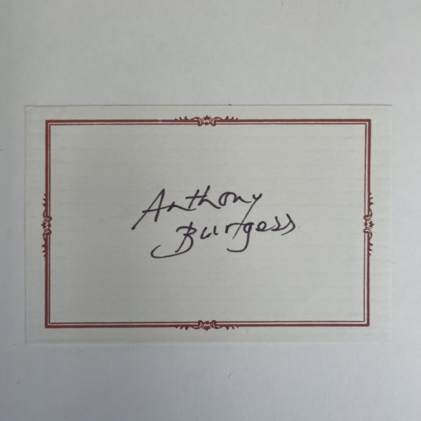 anthony burgess a clockwork orange signed first 2