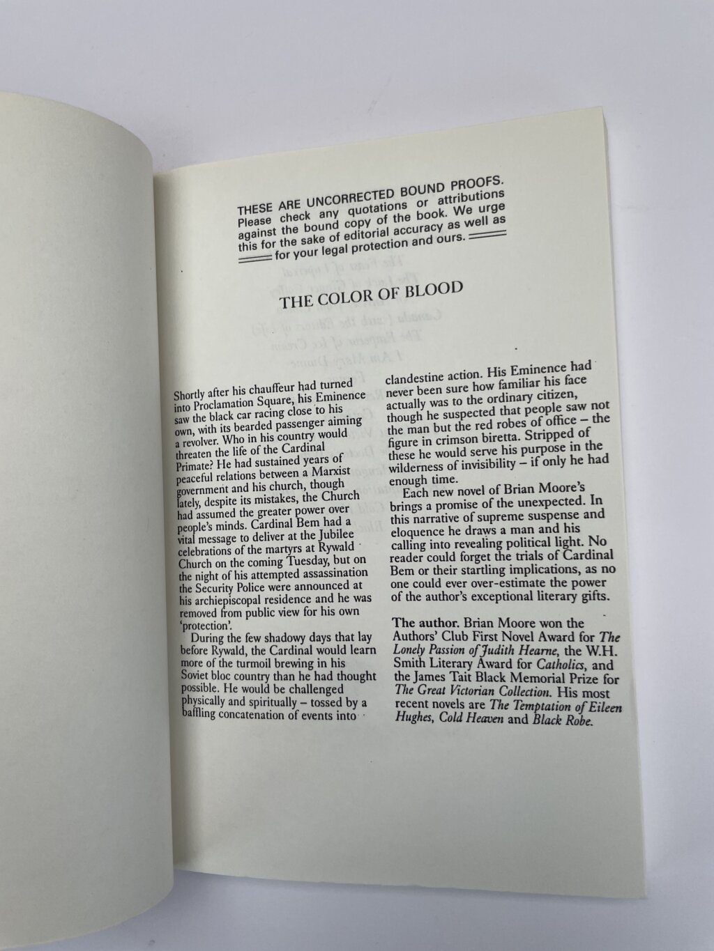 brian moore the colour of blood proof2