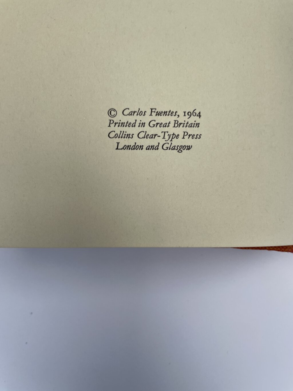 carlos fuentes the death of artemio cruz first ed2