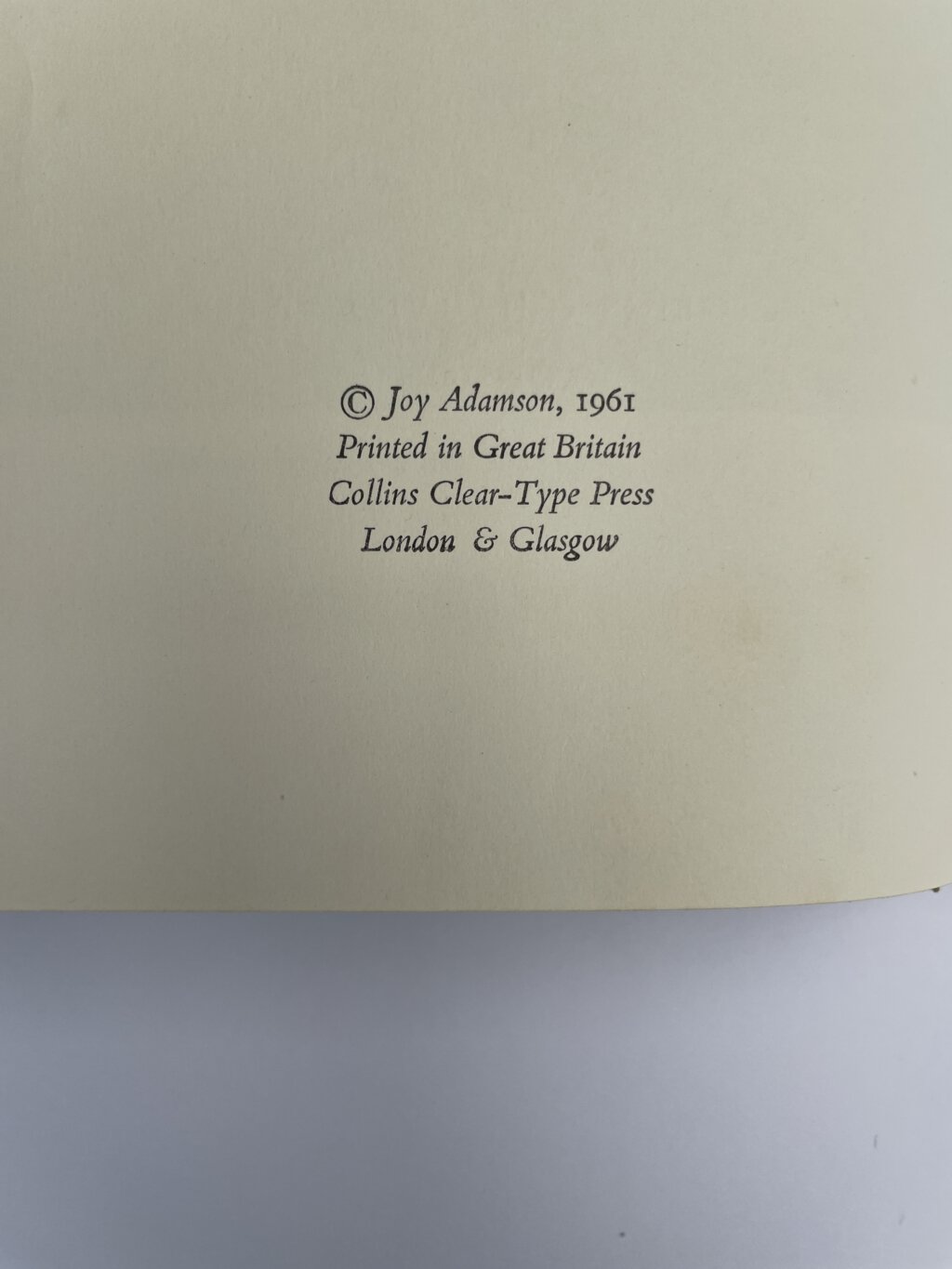 joy adamson living free first edition2
