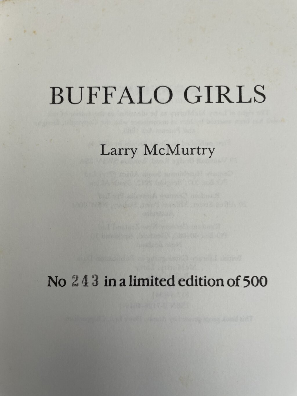 larry mcmurtry buffalo girls proof2