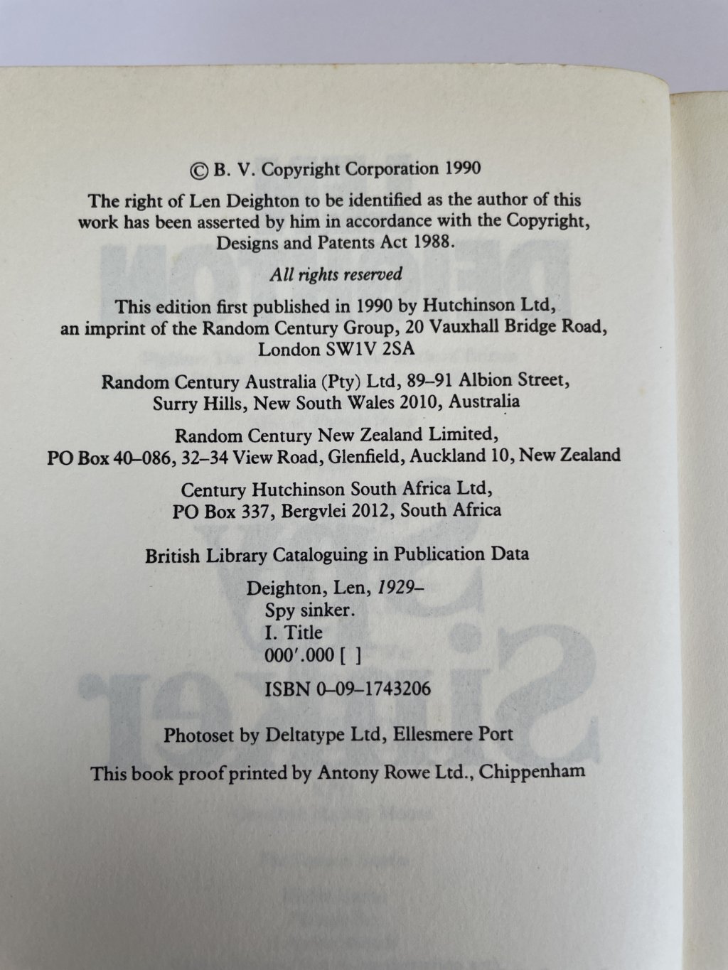 len deighton spy sinker proof 2