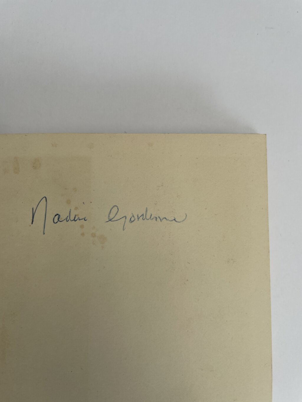nadine gordimer face to face signed first ed2