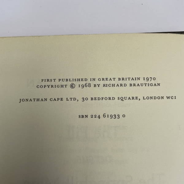 richard brautigan the pill versus the springhill mine disaster first 2