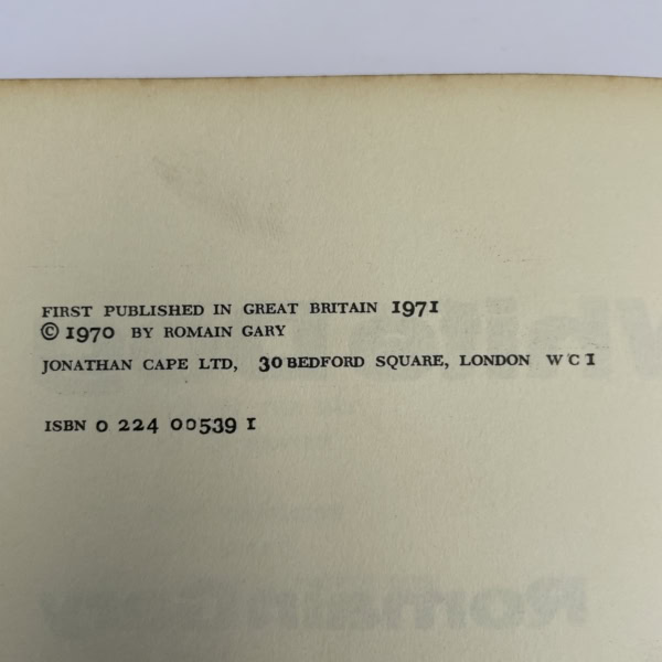 romain gary white dog first edition2