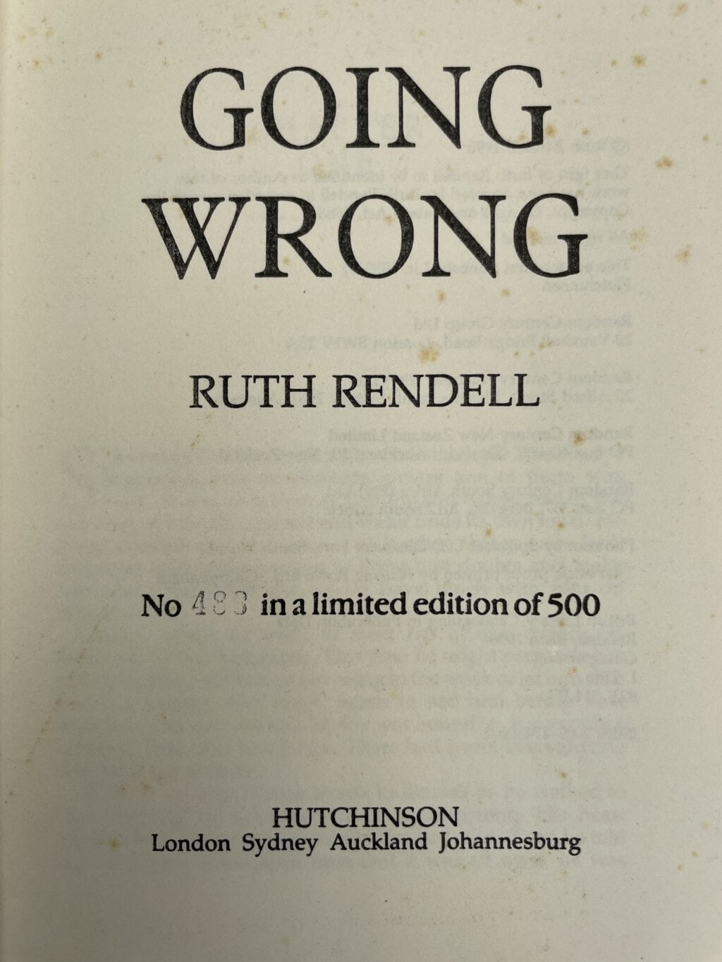ruth rendell going wrong proof2