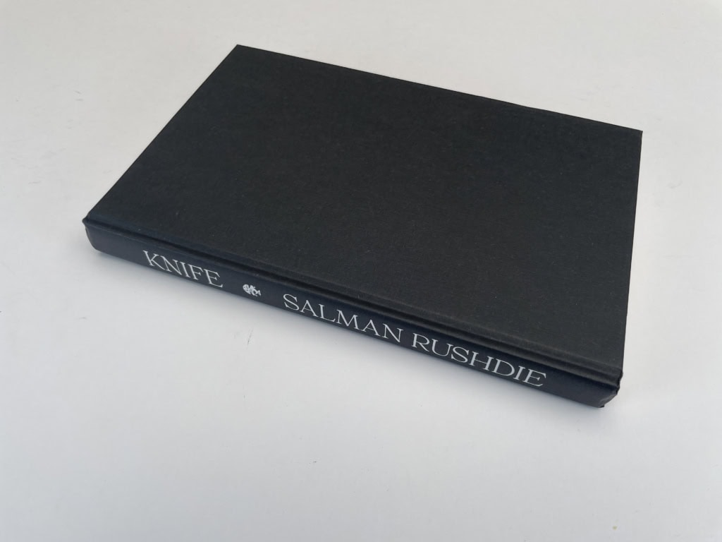 salman rushdie knife signed first 4