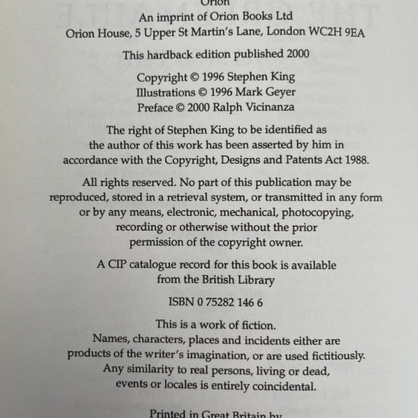 stephen king green mile first uk hardback 2