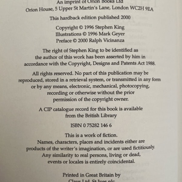 stephen king green mile uk edi2