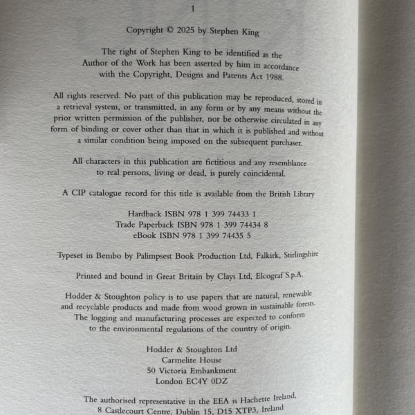 stephen king never flinch first uk edition2