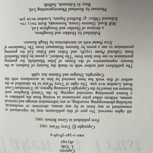 terry waite taken on trust signed first3