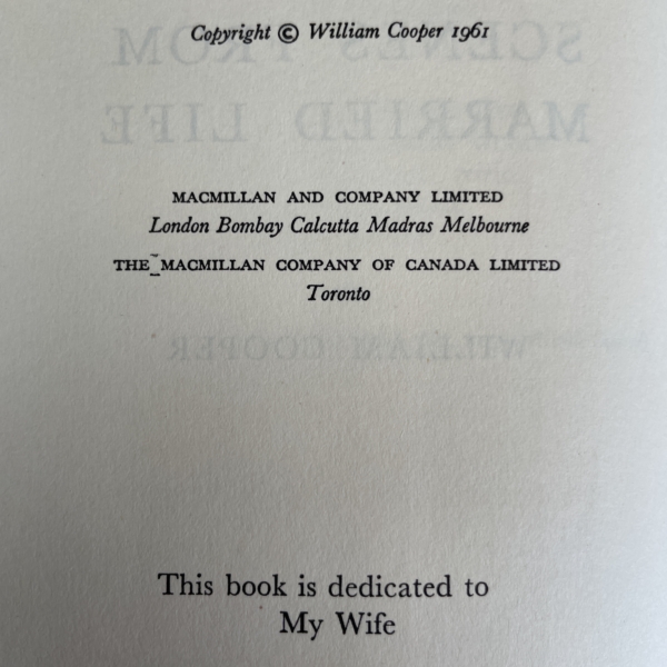 william cooper scenes from married life first edi2