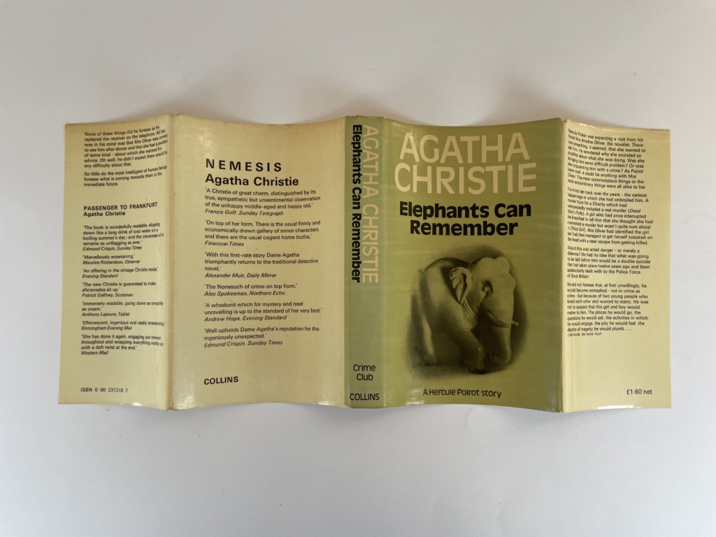 agatha christie elephants can remember 1st edition 65 4