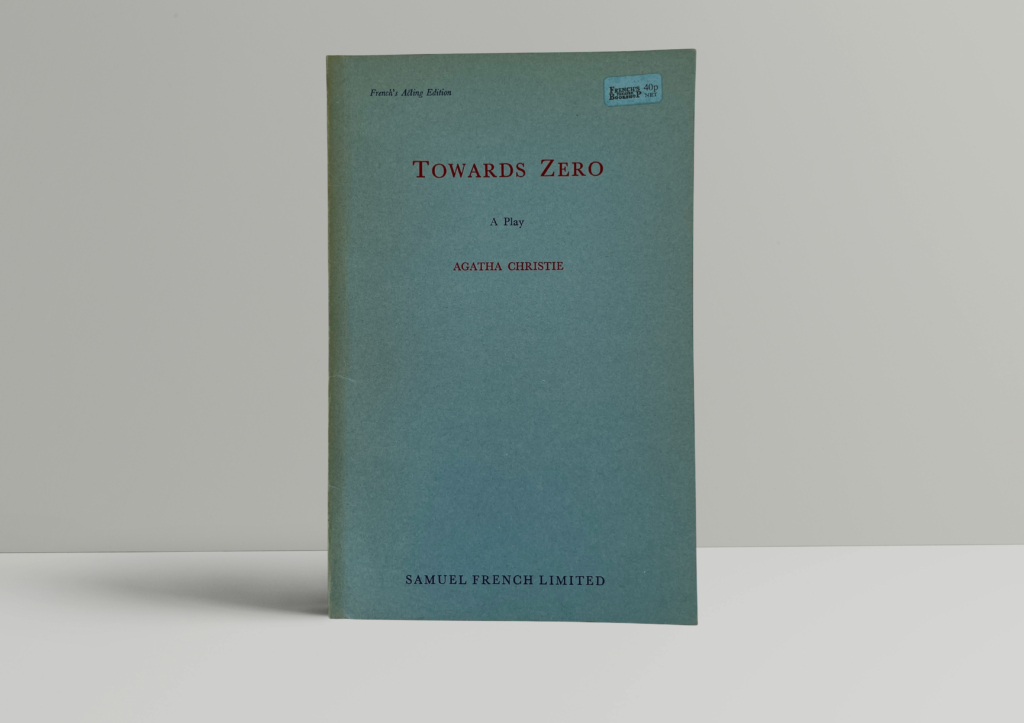 agatha christie towards zero a play first 1