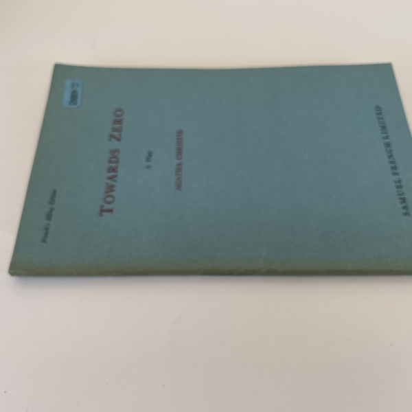 agatha christie towards zero a play first 3