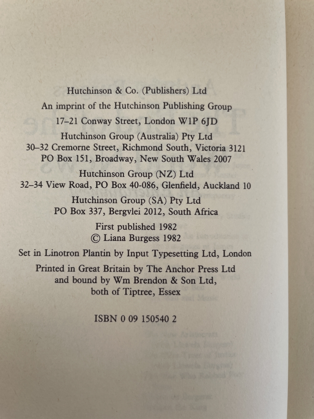 anthony burgess the end of the world news first ed2