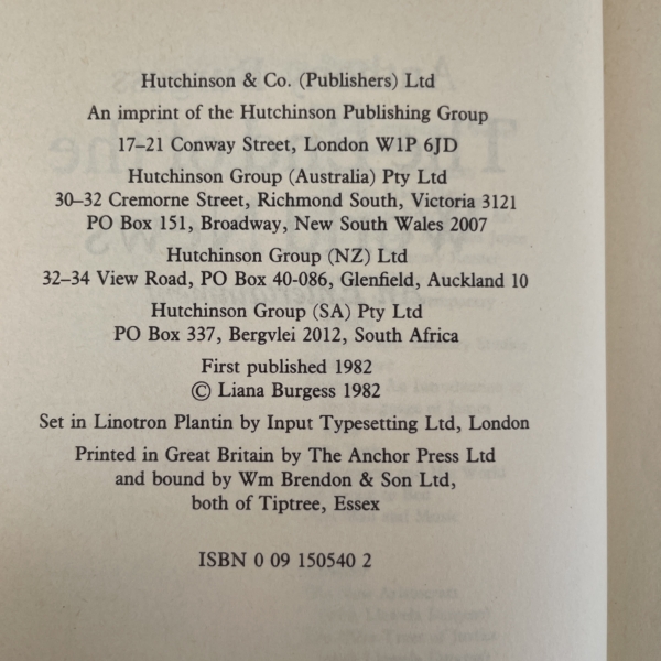 anthony burgess the end of the world news first ed2